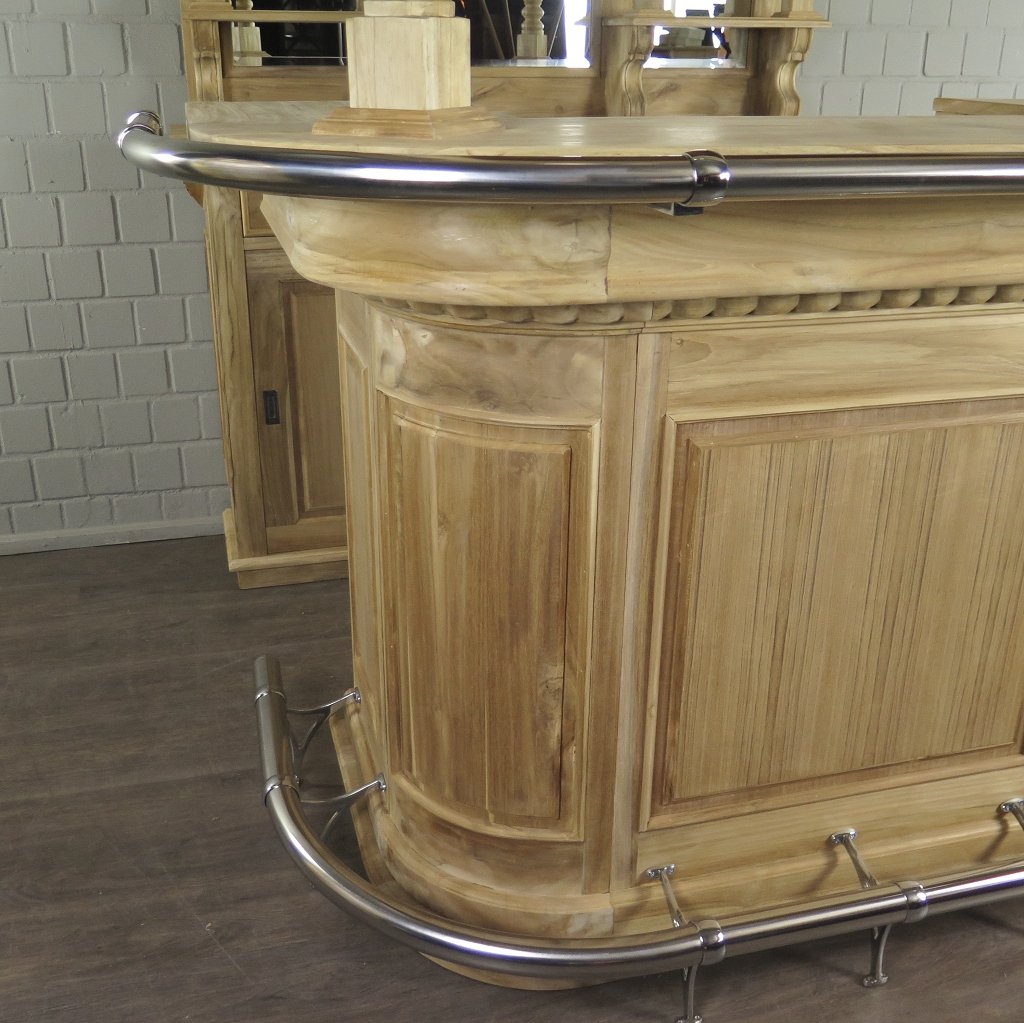 Hausbar Theke Teakholz 1,70 m