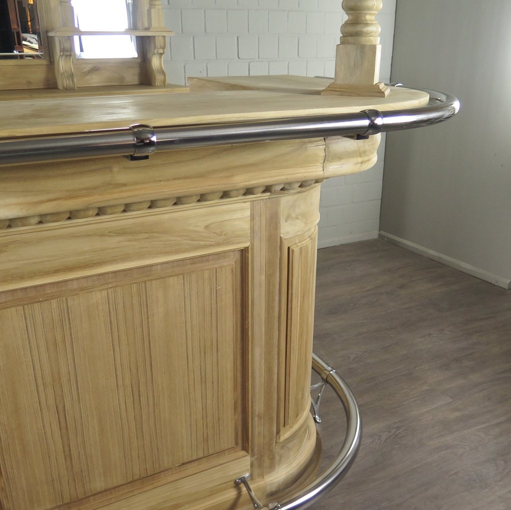 Hausbar Theke Teakholz 1,70 m