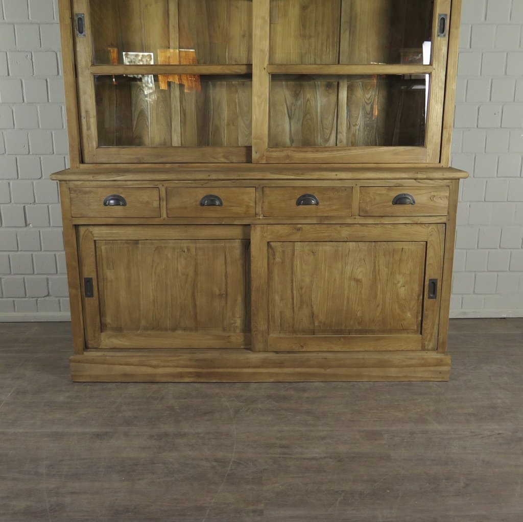 Vitrine Bücherschrank Teakholz 1,71 m