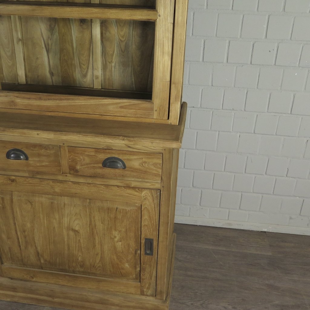 Vitrine Bücherschrank Teakholz 1,71 m