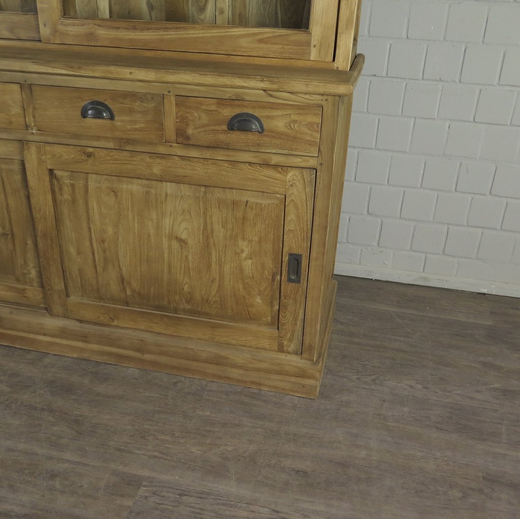 Vitrine Bücherschrank Teakholz 1,71 m
