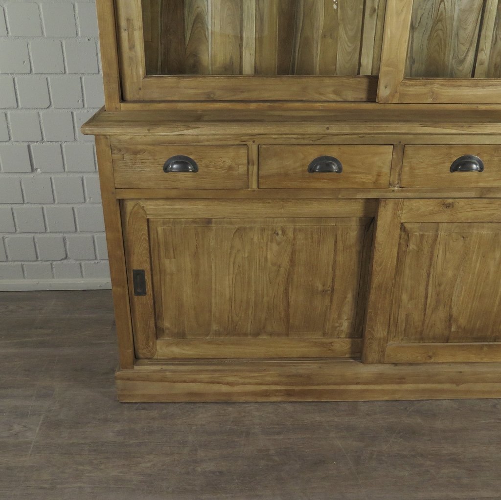Vitrine Bücherschrank Teakholz 1,71 m