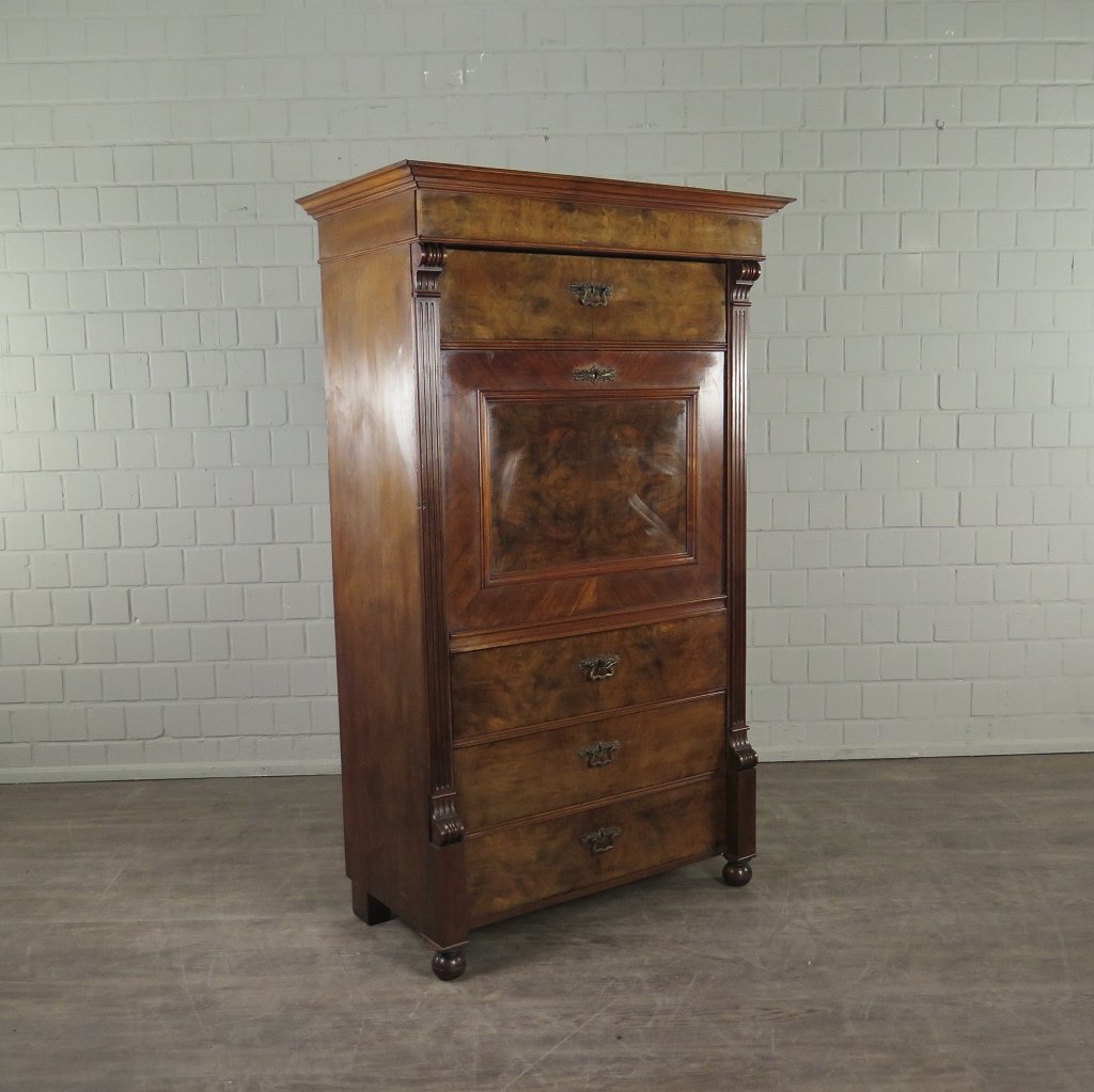 Sekretär Gründerzeit 1880 Nussbaum