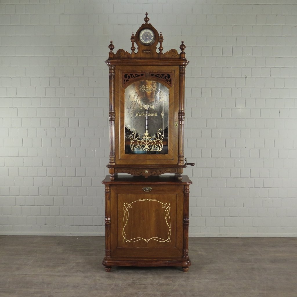 Spieluhr Lochmann Musik-Automat Gründerzeit 1890 Nussbaum