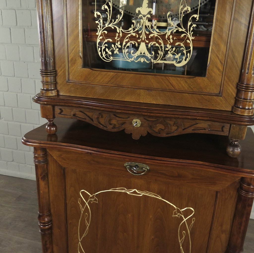 Spieluhr Lochmann Musik-Automat Gründerzeit 1890 Nussbaum