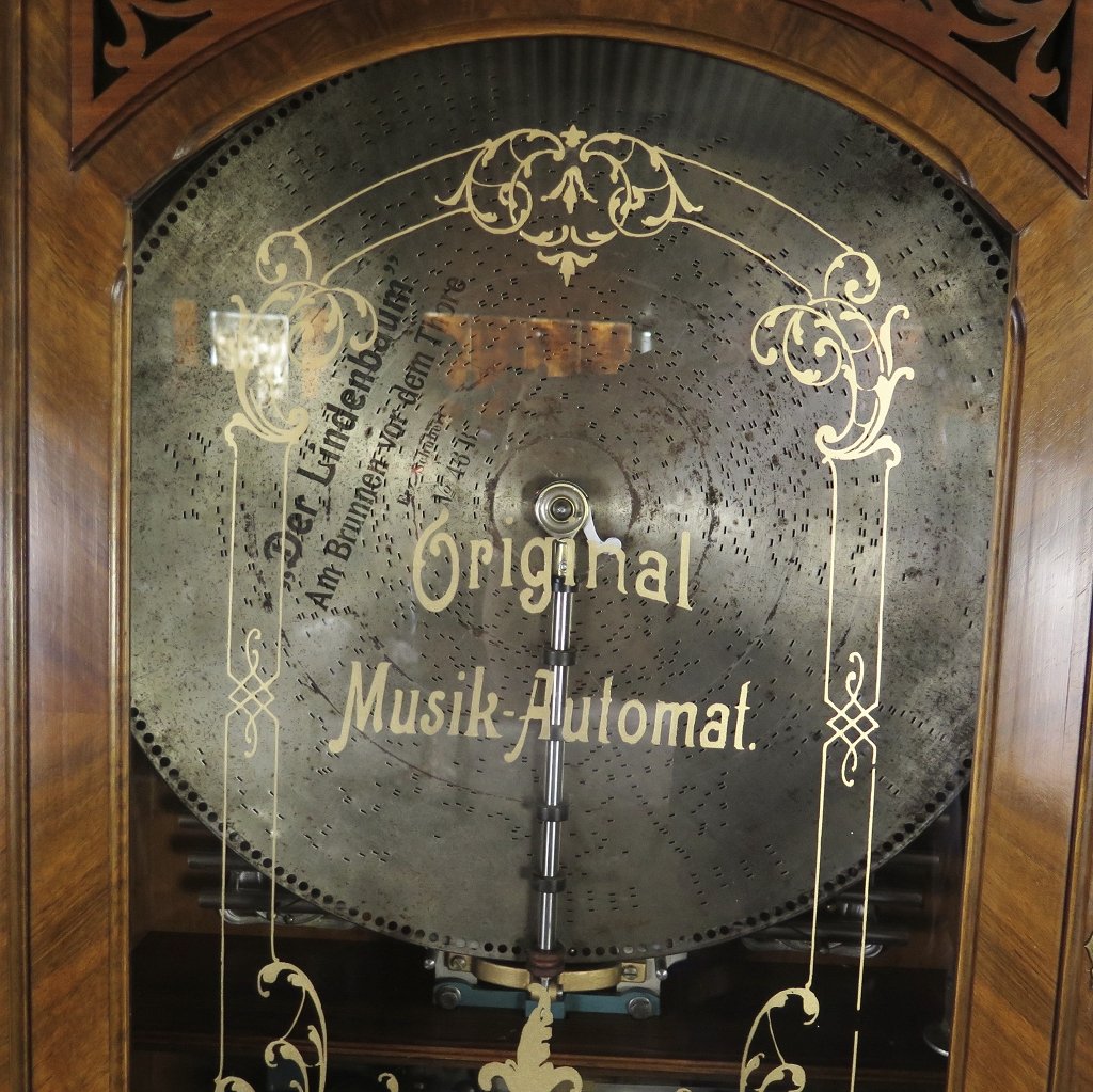 Spieluhr Lochmann Musik-Automat Gründerzeit 1890 Nussbaum