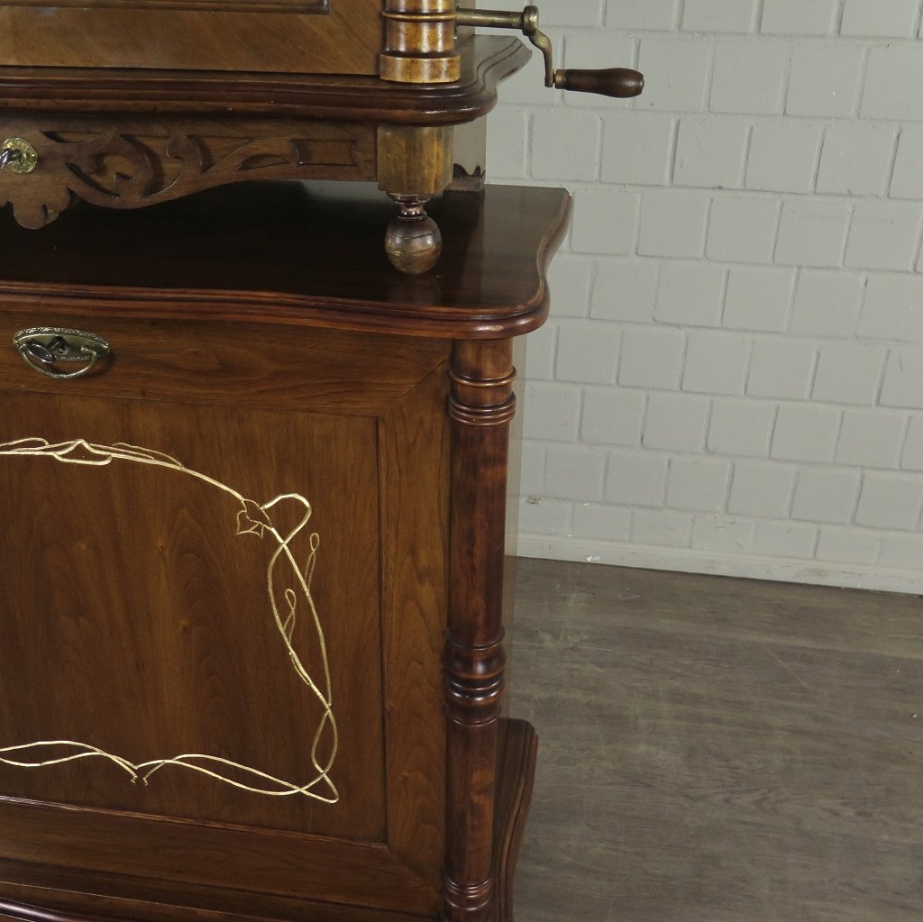 Spieluhr Lochmann Musik-Automat Gründerzeit 1890 Nussbaum
