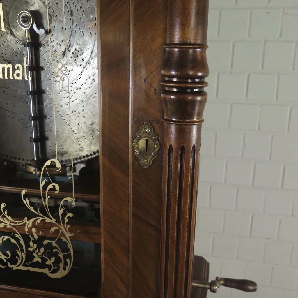 Spieluhr Lochmann Musik-Automat Gründerzeit 1890 Nussbaum