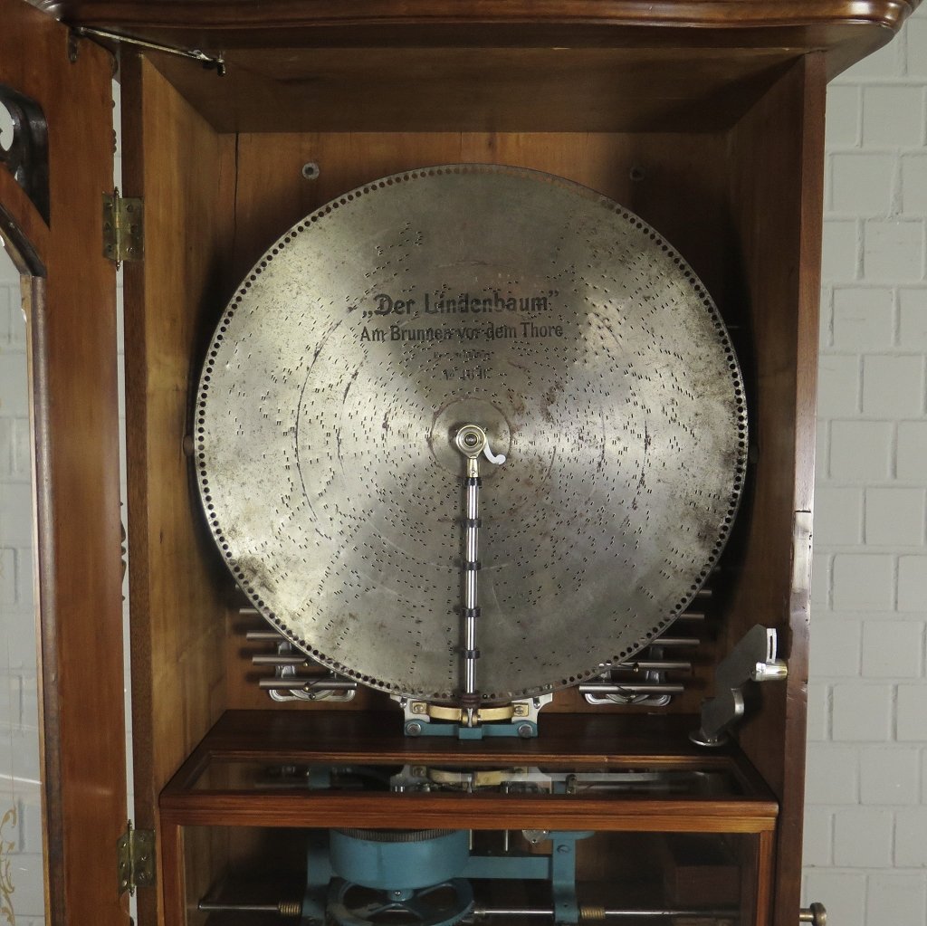 Spieluhr Lochmann Musik-Automat Gründerzeit 1890 Nussbaum