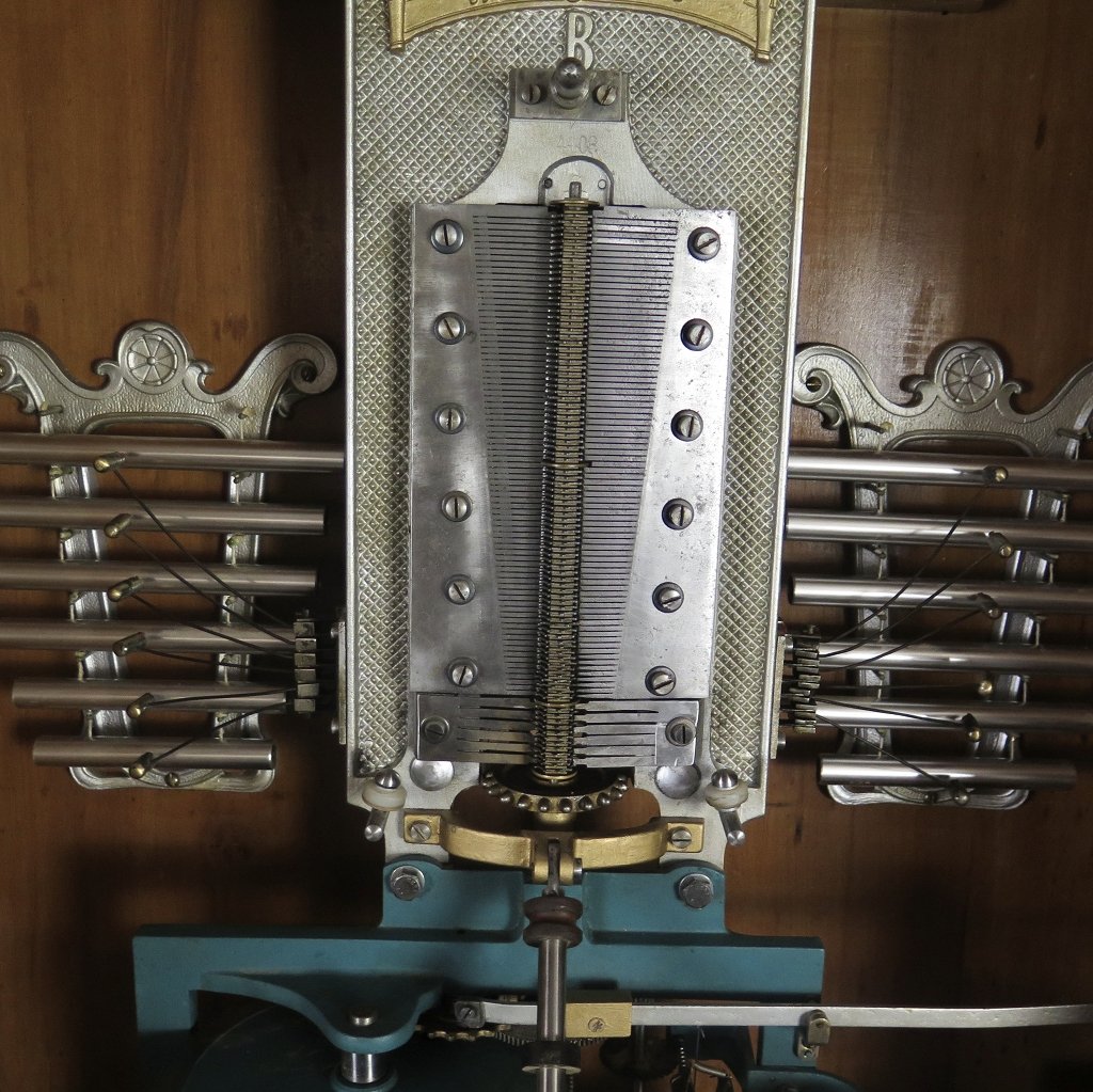 Spieluhr Lochmann Musik-Automat Gründerzeit 1890 Nussbaum