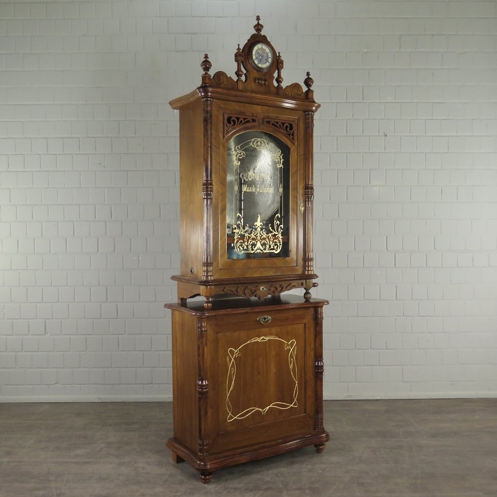Spieluhr Lochmann Musik-Automat Gründerzeit 1890 Nussbaum