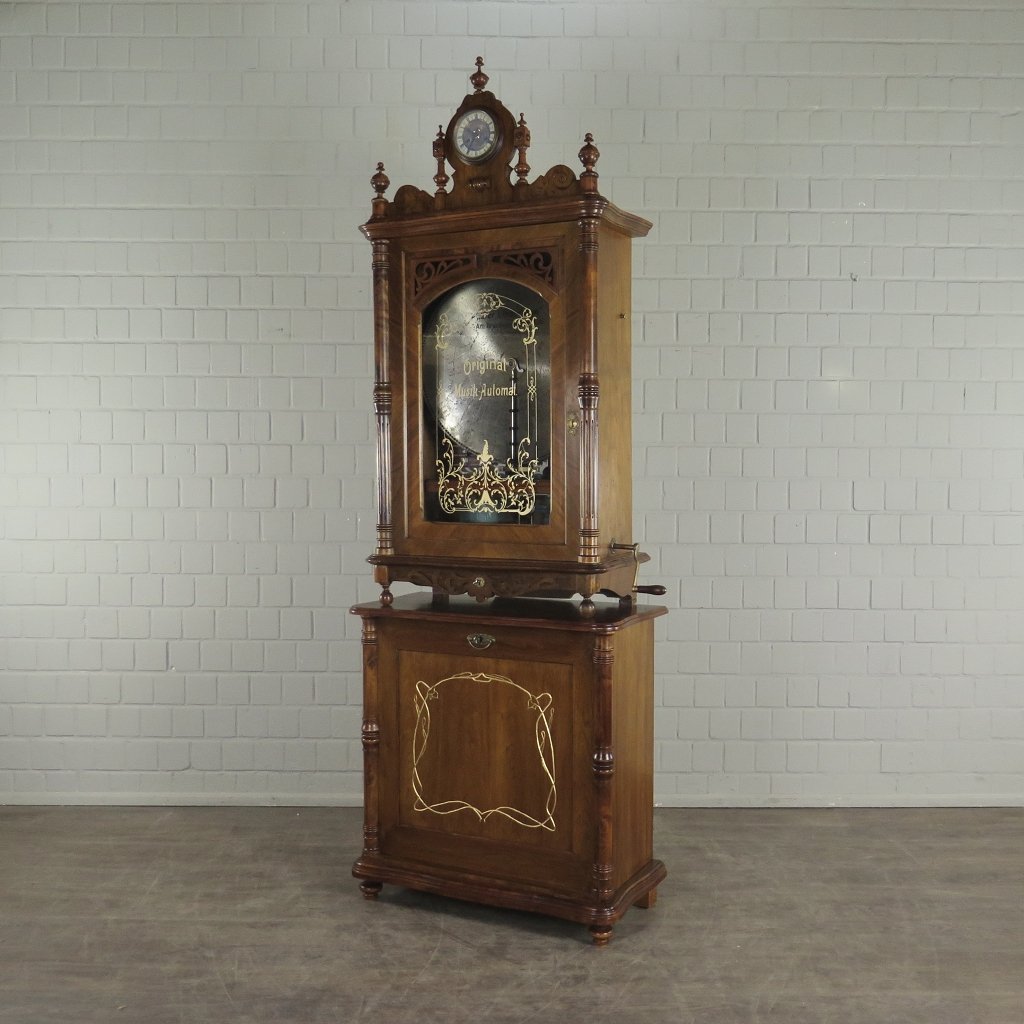 Spieluhr Lochmann Musik-Automat Gründerzeit 1890 Nussbaum