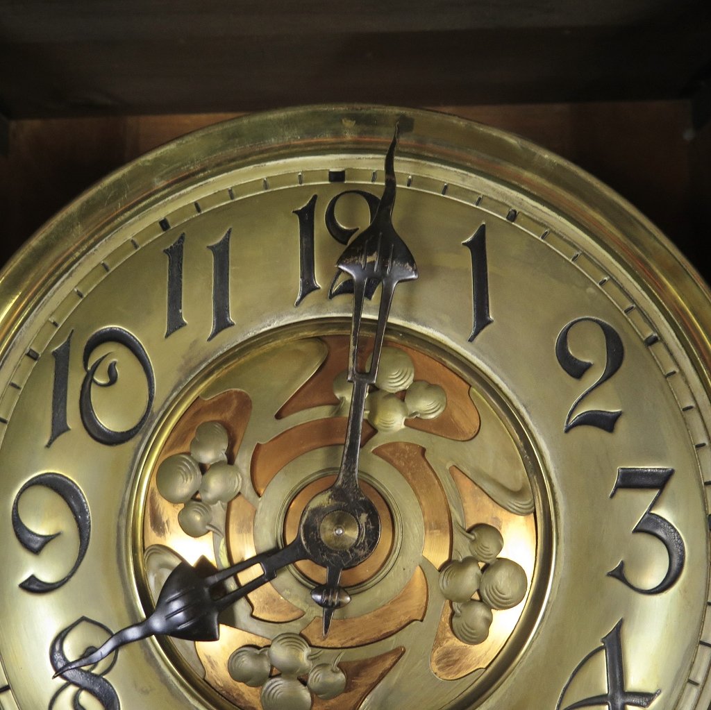 Standuhr Uhr Jugendstil 1910 Nussbaum