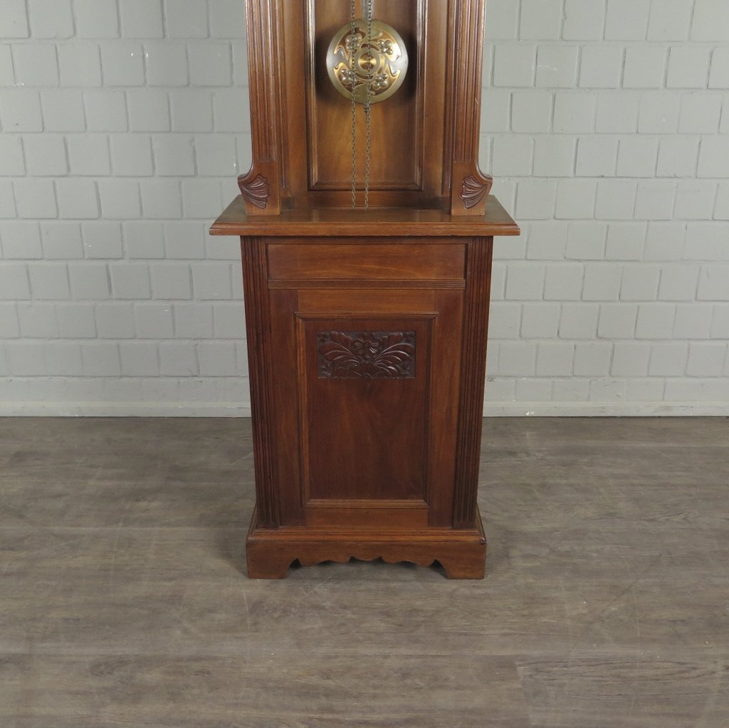 Standuhr Uhr Jugendstil 1910 Nussbaum