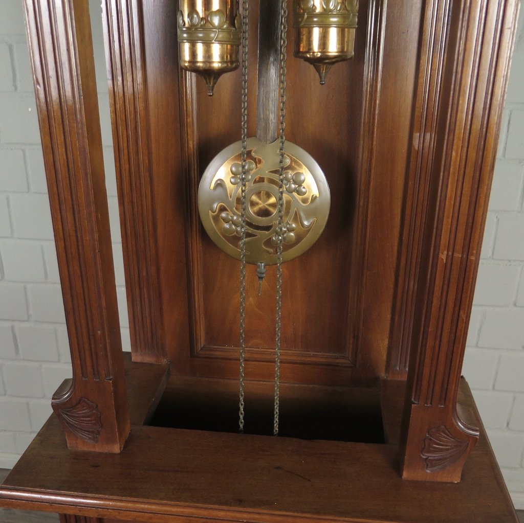 Standuhr Uhr Jugendstil 1910 Nussbaum
