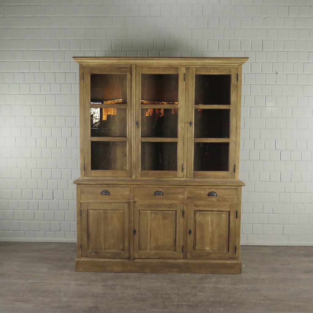 Vitrine Bücherschrank Teakholz 1,70 m