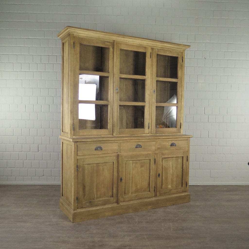 Vitrine Bücherschrank Teakholz 1,70 m