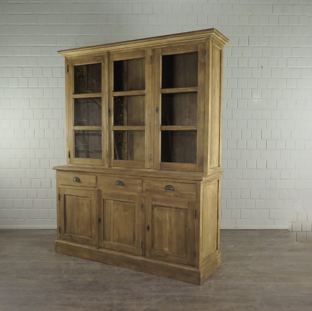 Vitrine Bücherschrank Teakholz 1,70 m