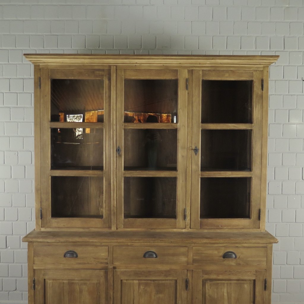 Vitrine Bücherschrank Teakholz 1,70 m