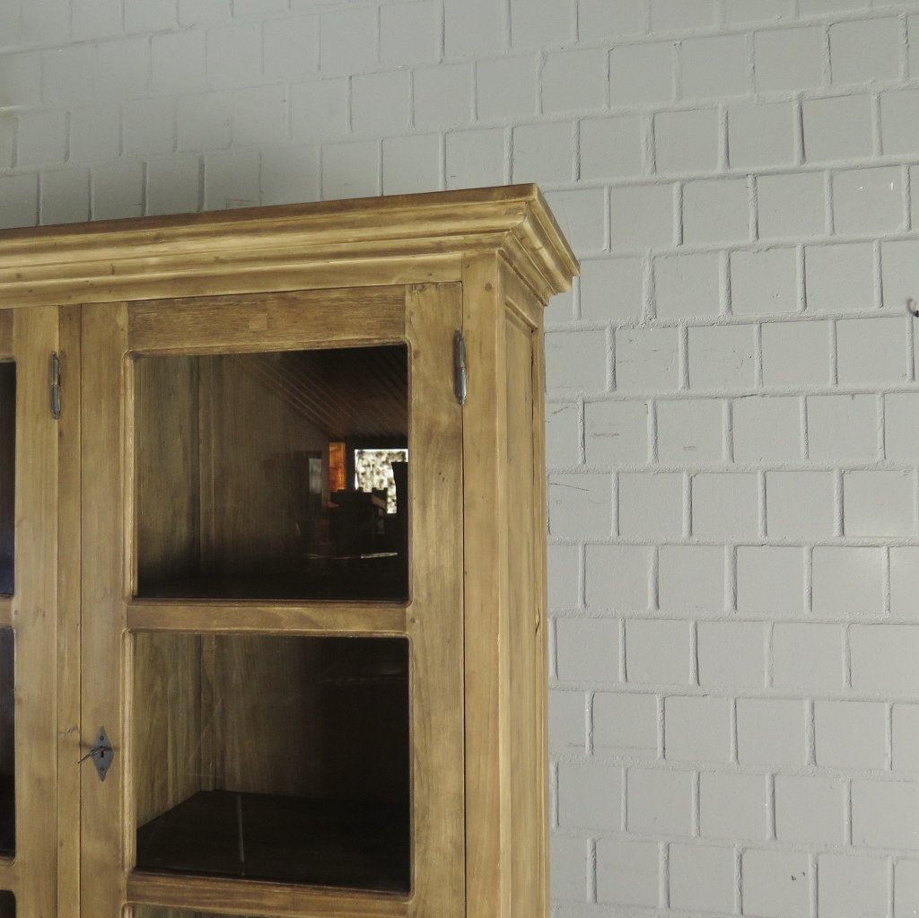 Vitrine Bücherschrank Teakholz 1,70 m