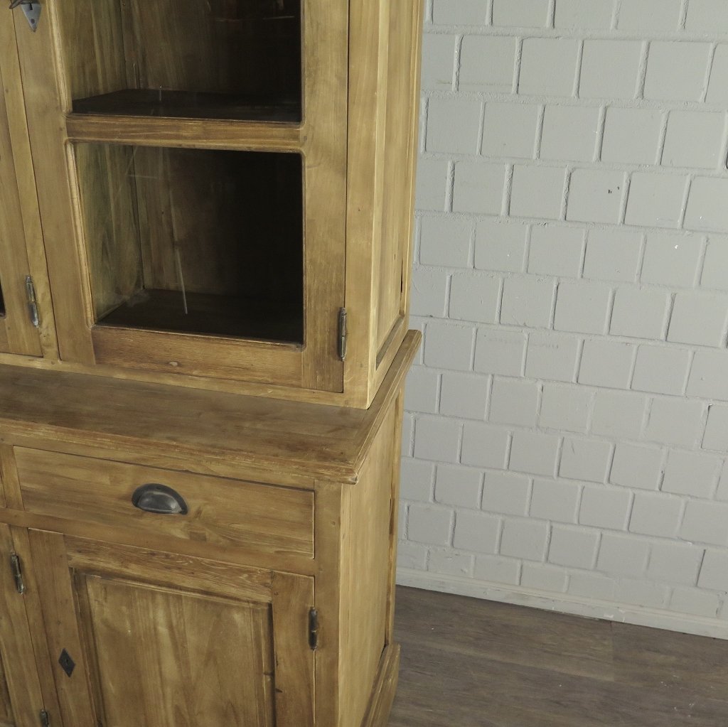 Vitrine Bücherschrank Teakholz 1,70 m