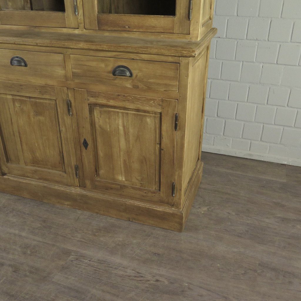 Vitrine Bücherschrank Teakholz 1,70 m