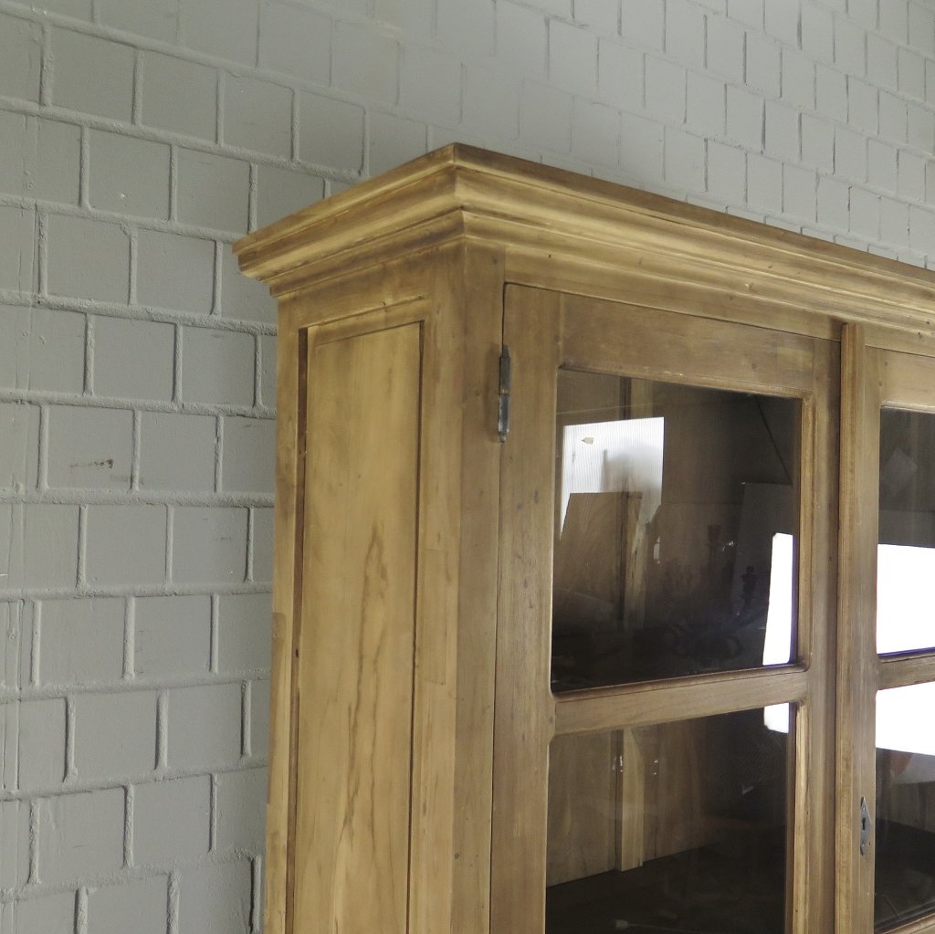 Vitrine Bücherschrank Teakholz 1,70 m