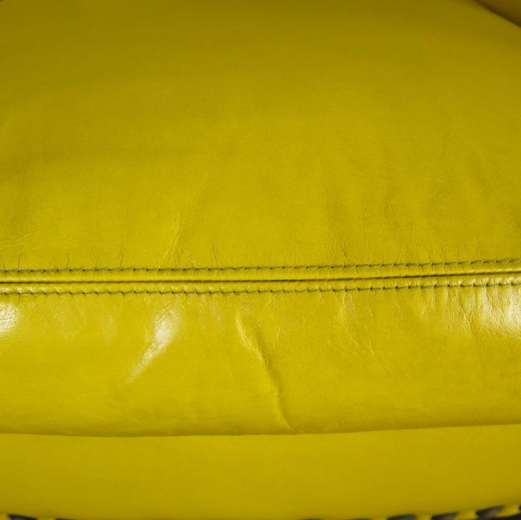Loungesessel Leder 0,80 m Gelb