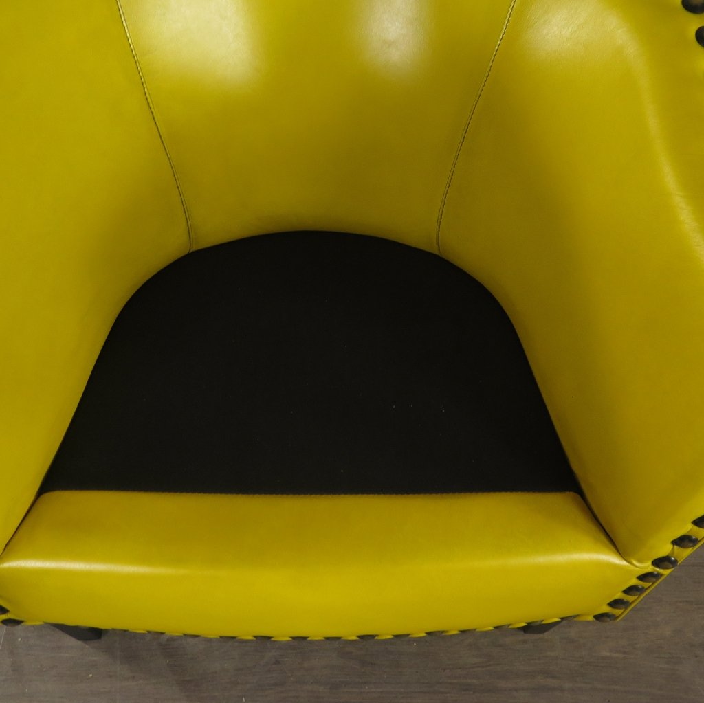 Loungesessel Leder 0,80 m Gelb