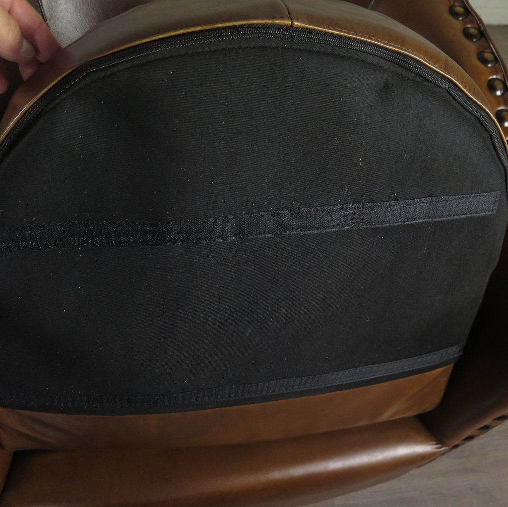 Loungesessel Sessel Leder 0,80 m Braun
