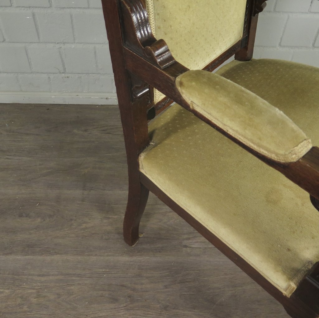 Set Stühle Stuhl Gründerzeit 1880 Eiche