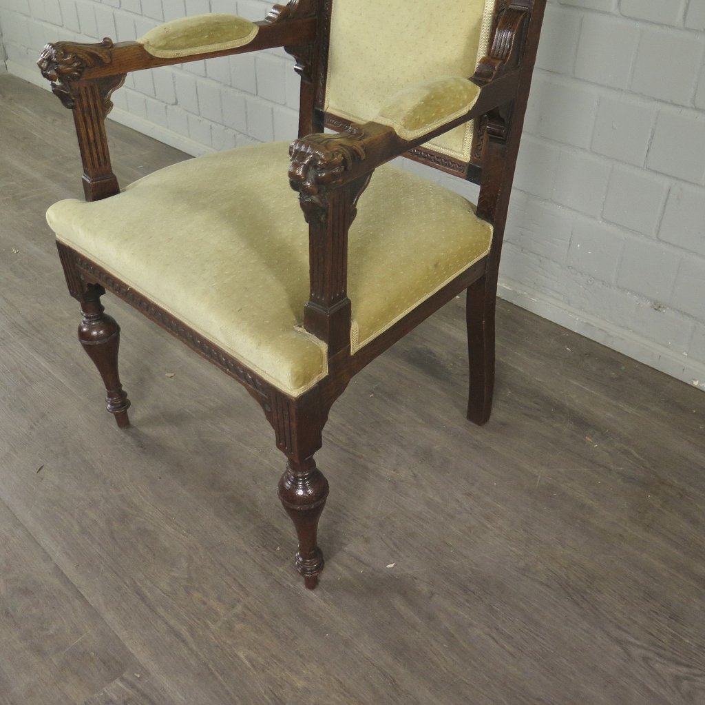 Set Stühle Stuhl Gründerzeit 1880 Eiche