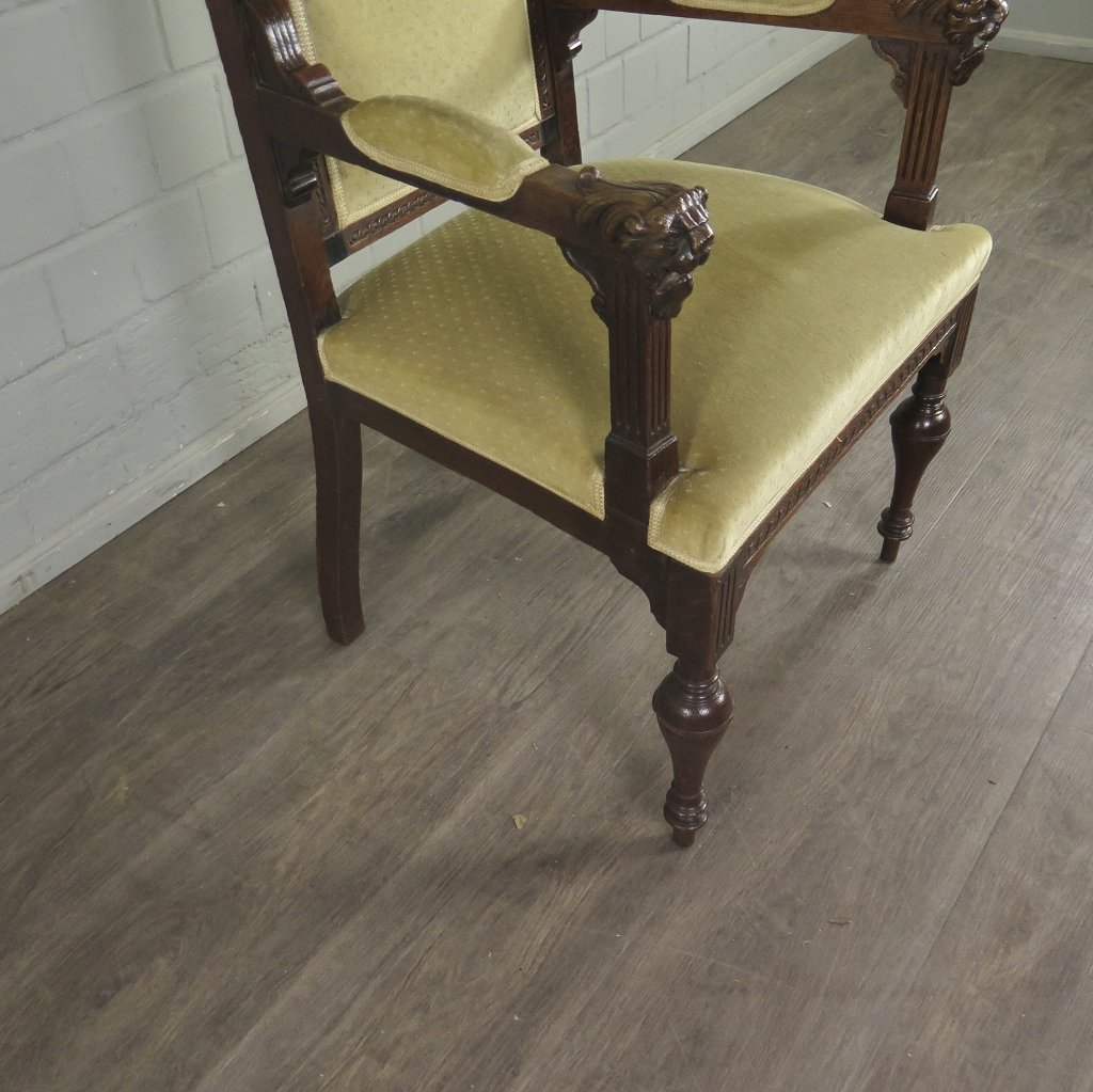 Set Stühle Stuhl Gründerzeit 1880 Eiche
