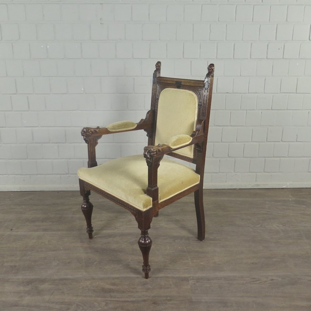 Set Stühle Stuhl Gründerzeit 1880 Eiche