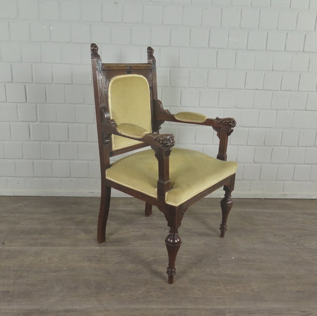 Set Stühle Stuhl Gründerzeit 1880 Eiche