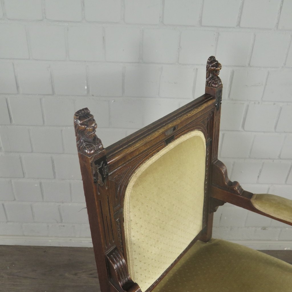 Set Stühle Stuhl Gründerzeit 1880 Eiche