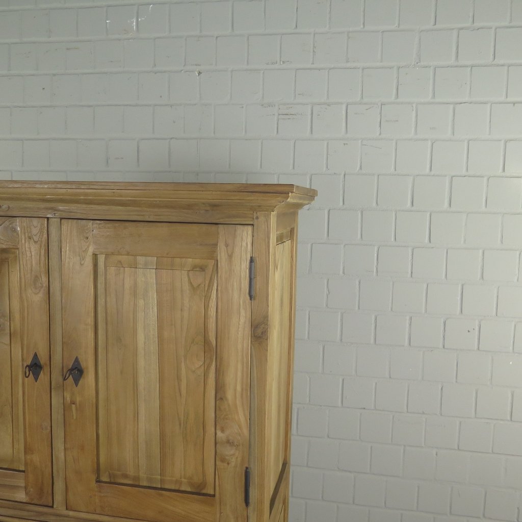Weinschrank Weinregal Teakholz 1,01 m