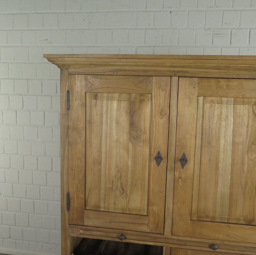 Weinschrank Weinregal Teakholz 1,01 m