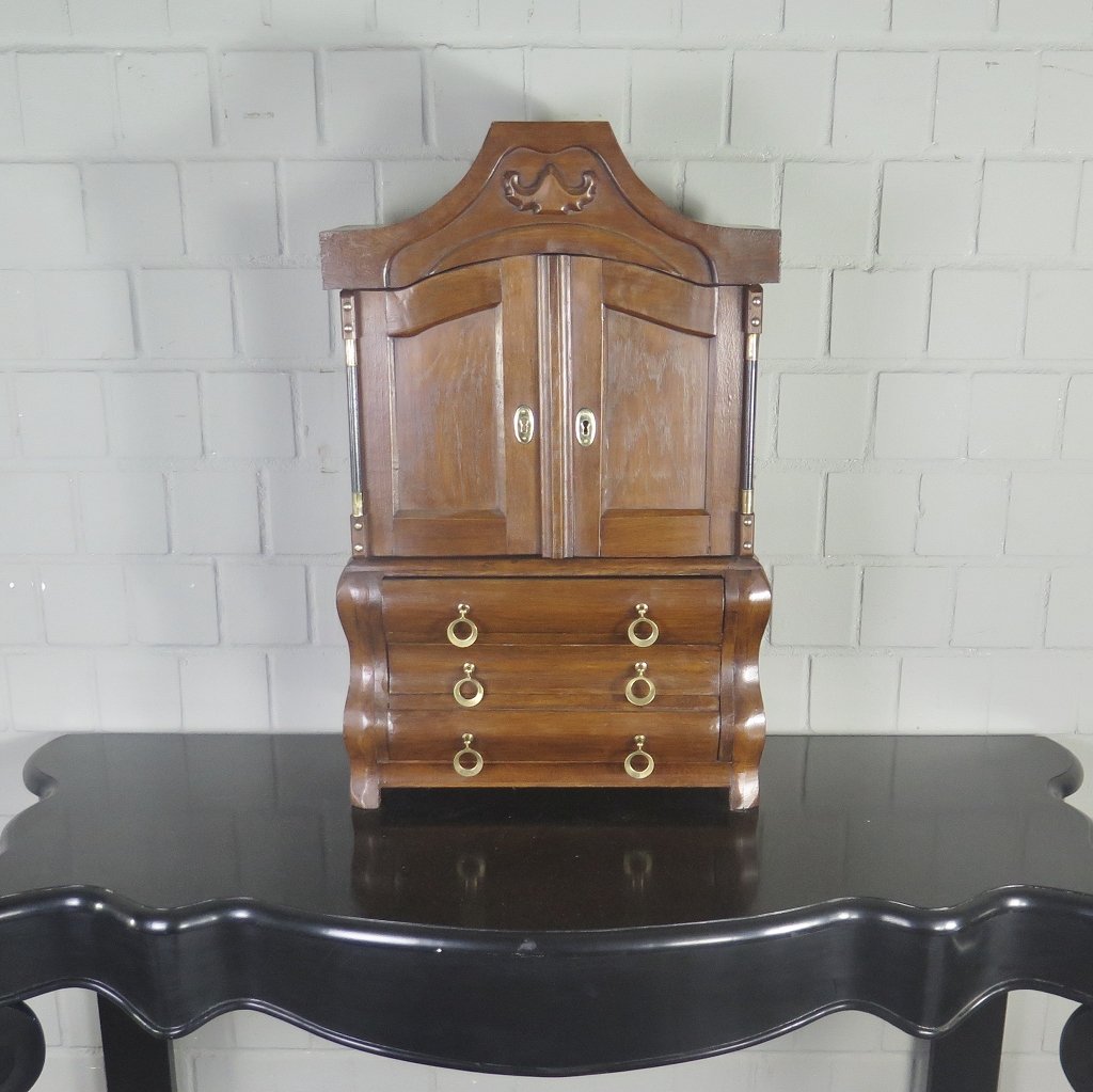 Miniaturkabinettschrank Modellschrank Eiche 0,52 m