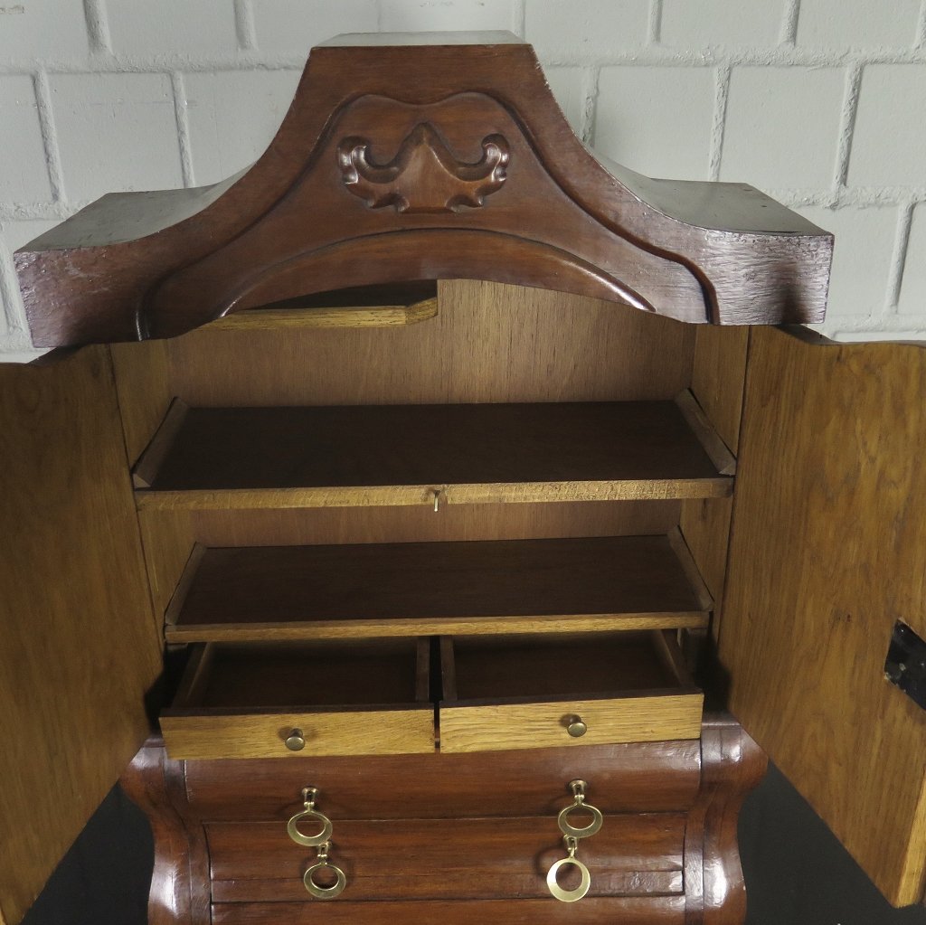 Miniaturkabinettschrank Modellschrank Eiche 0,52 m