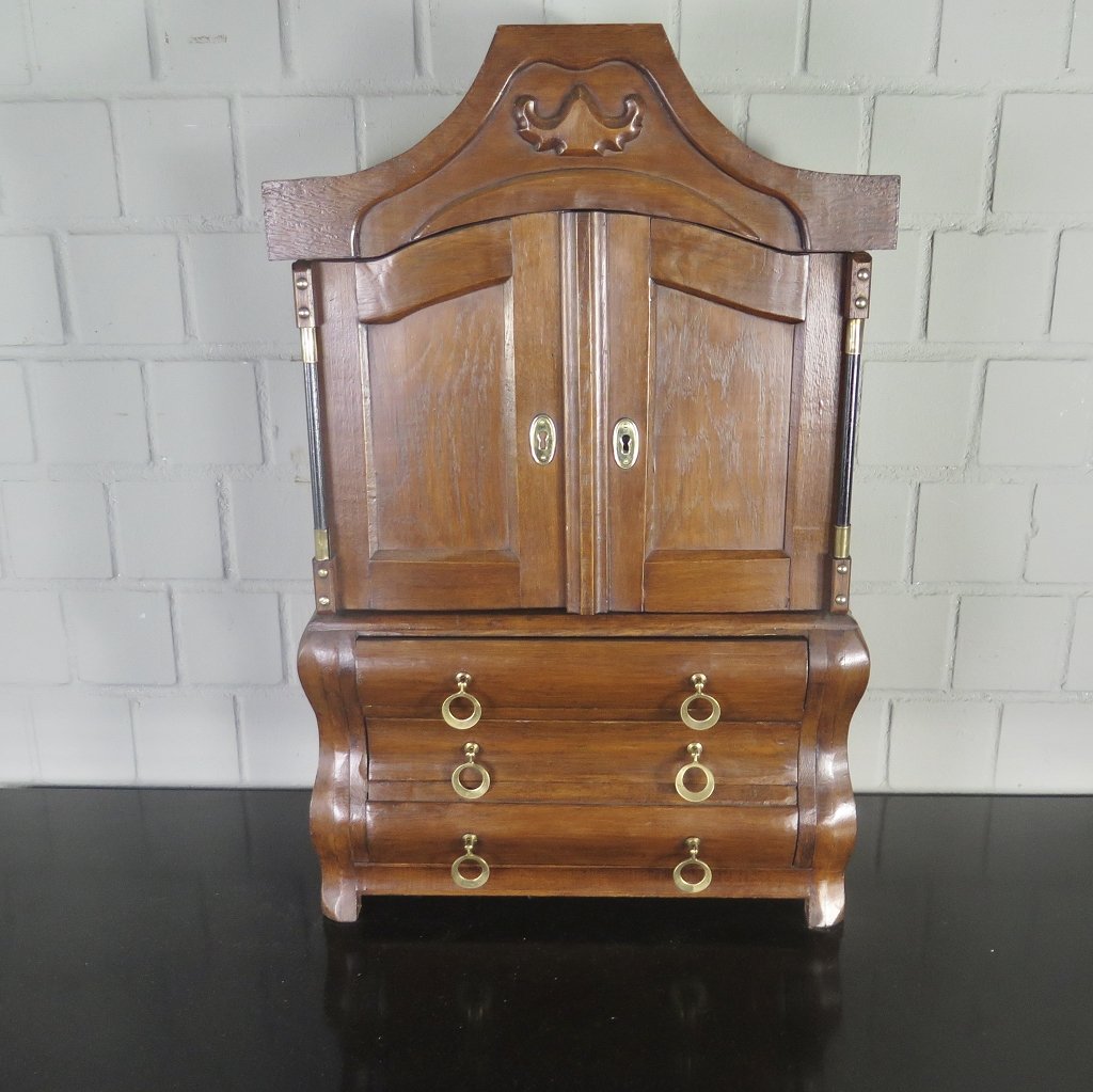 Miniaturkabinettschrank Modellschrank Eiche 0,52 m