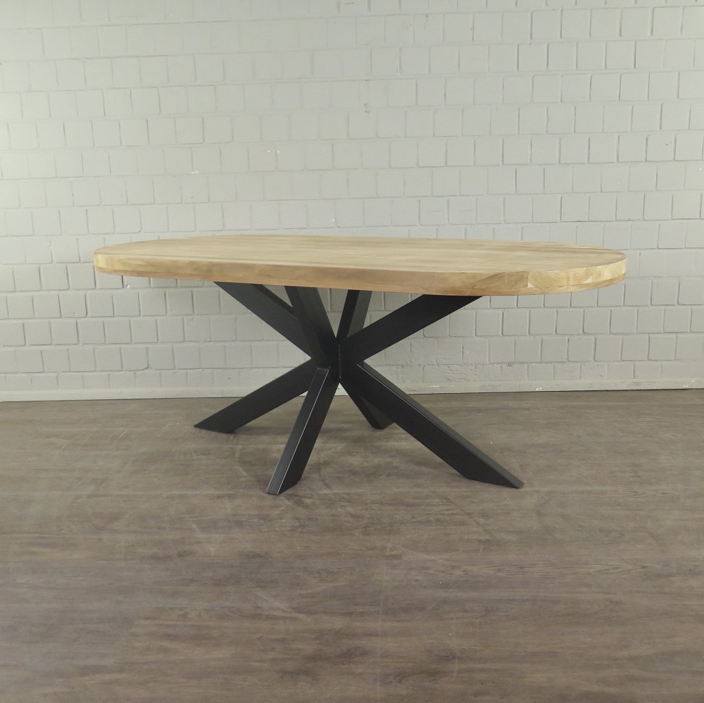 Esstisch Tisch Teakholz Oval 2,00 m x 0,90 m