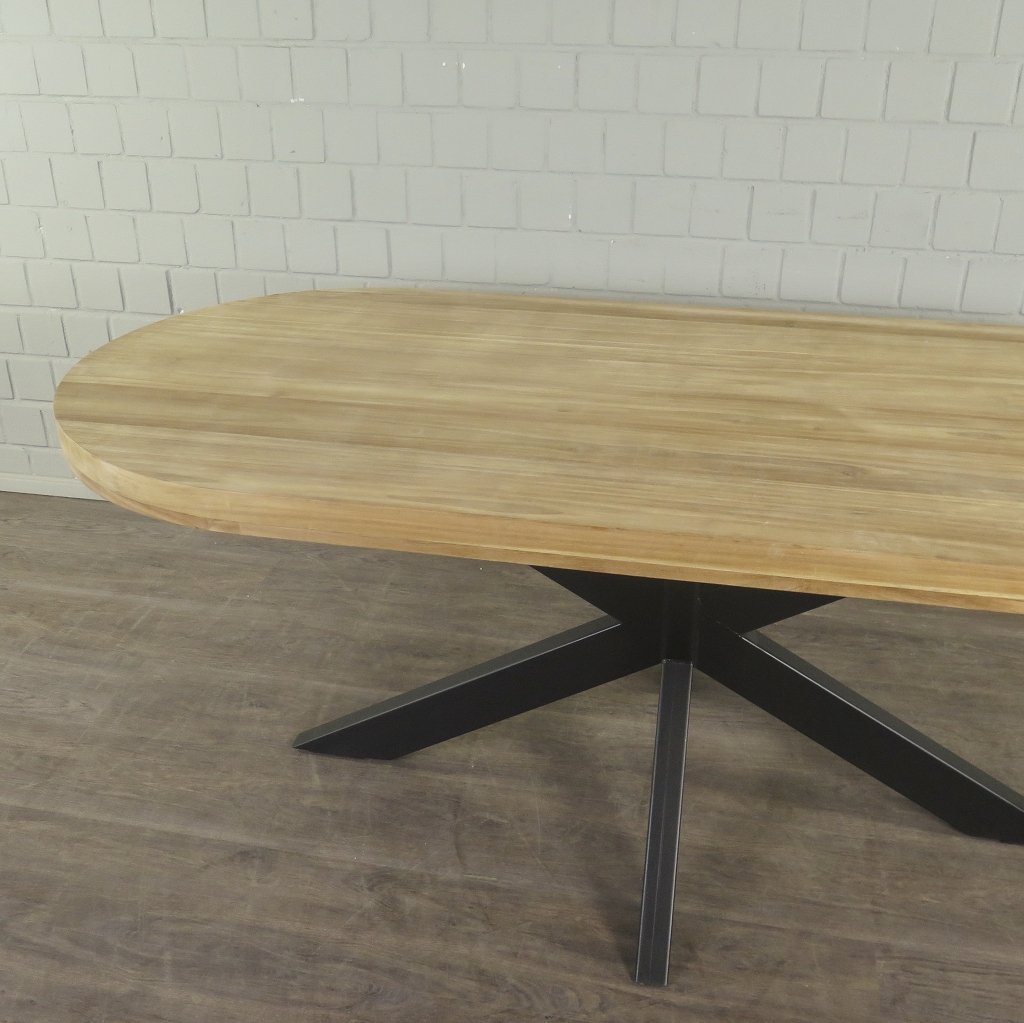 Esstisch Tisch Teakholz Oval 2,00 m x 0,90 m