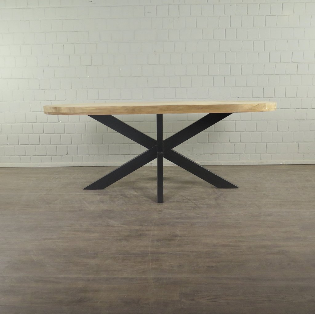 Esstisch Tisch Teakholz Oval 2,00 m x 0,90 m