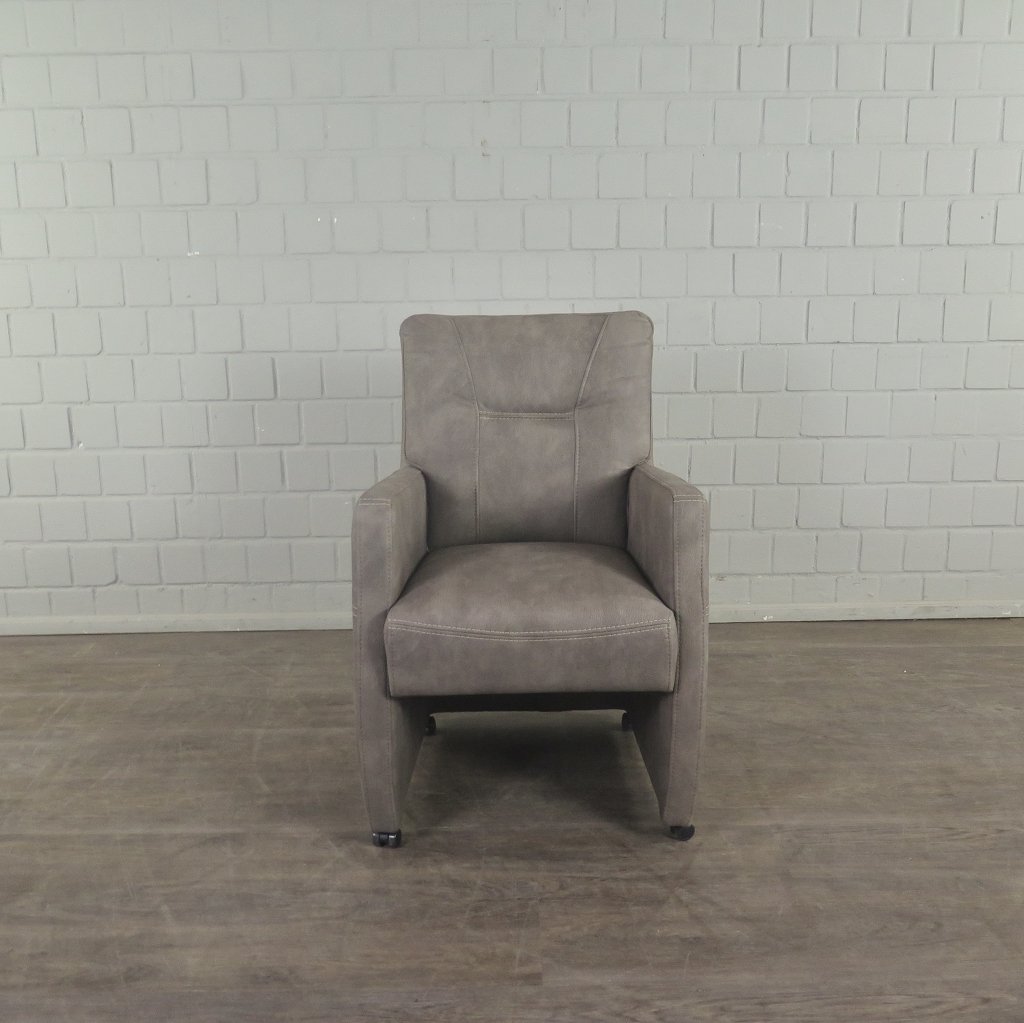 Stuhl / Sessel auf Rollen Taupe