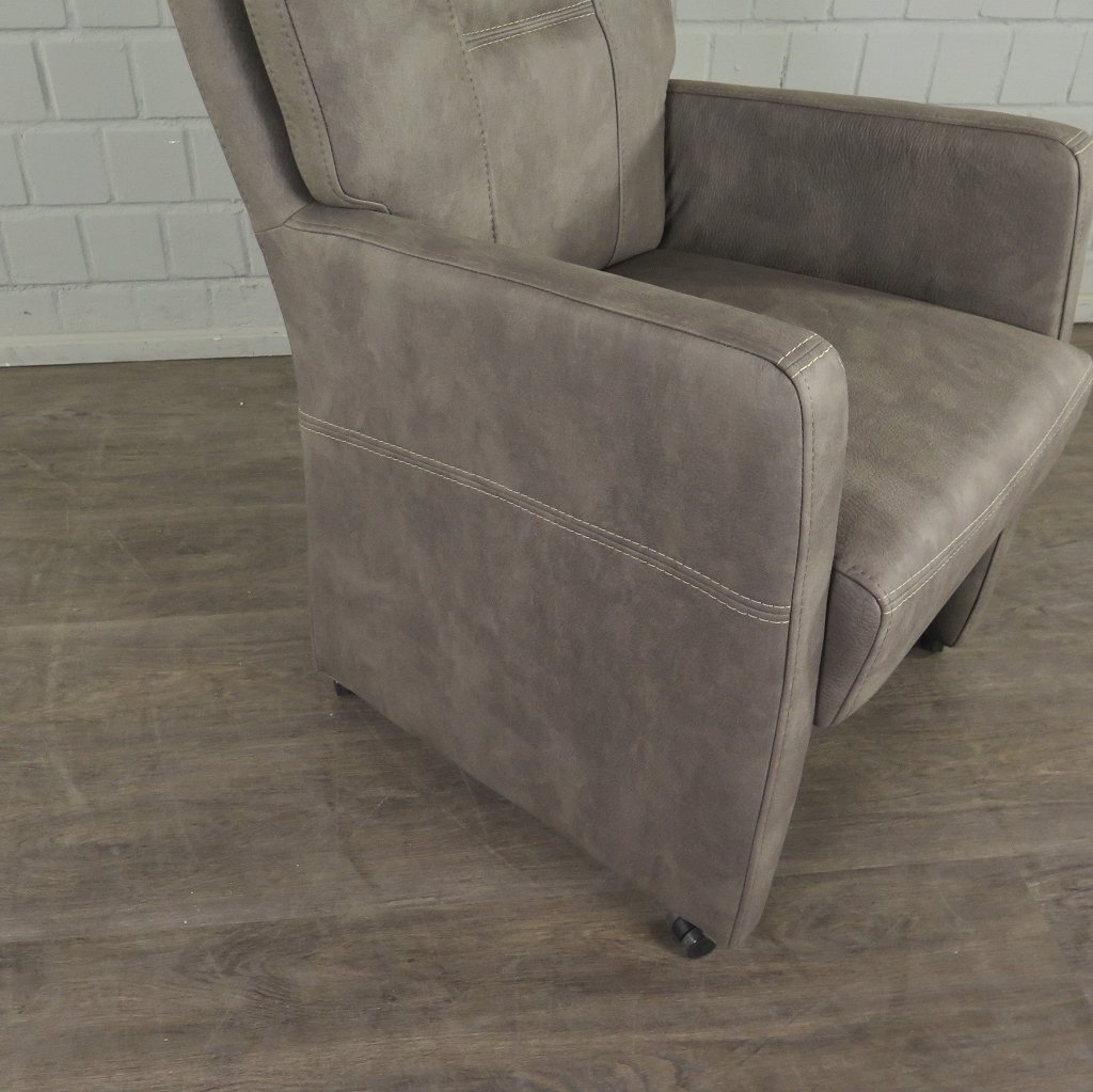 Stuhl / Sessel auf Rollen Taupe