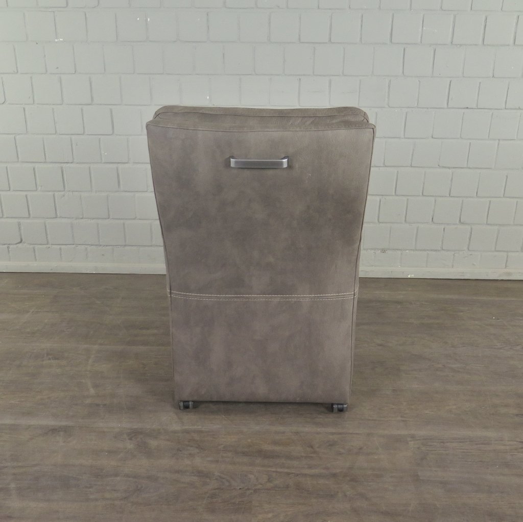 Stuhl / Sessel auf Rollen Taupe