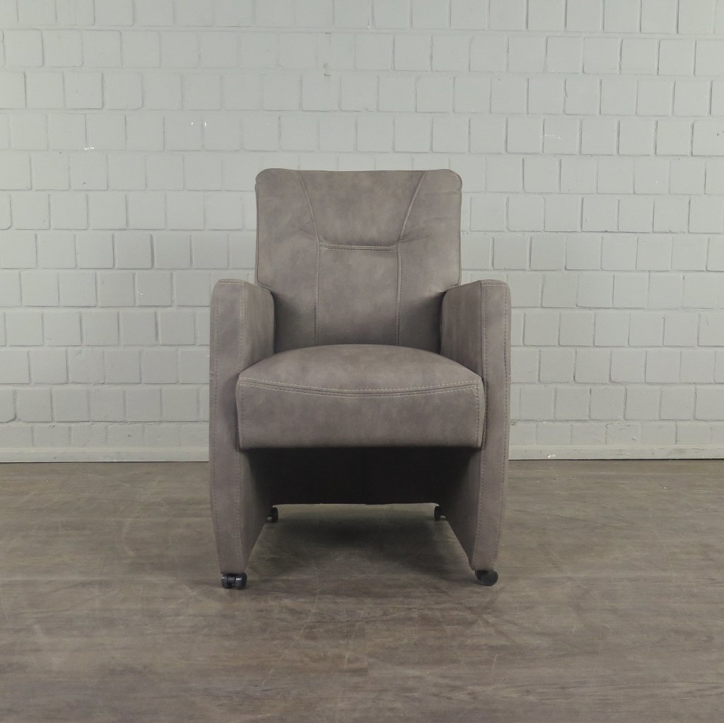 Stuhl / Sessel auf Rollen Taupe