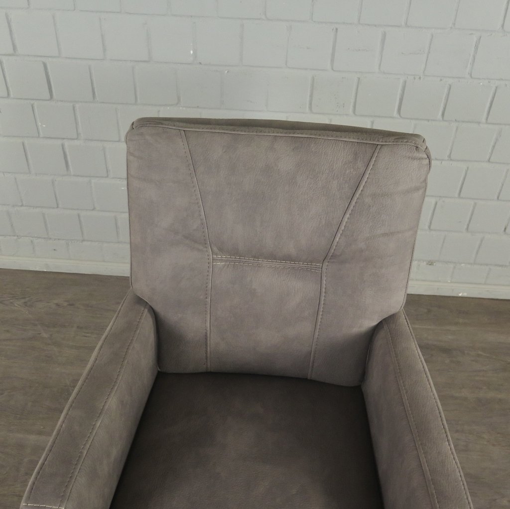 Stuhl / Sessel auf Rollen Taupe