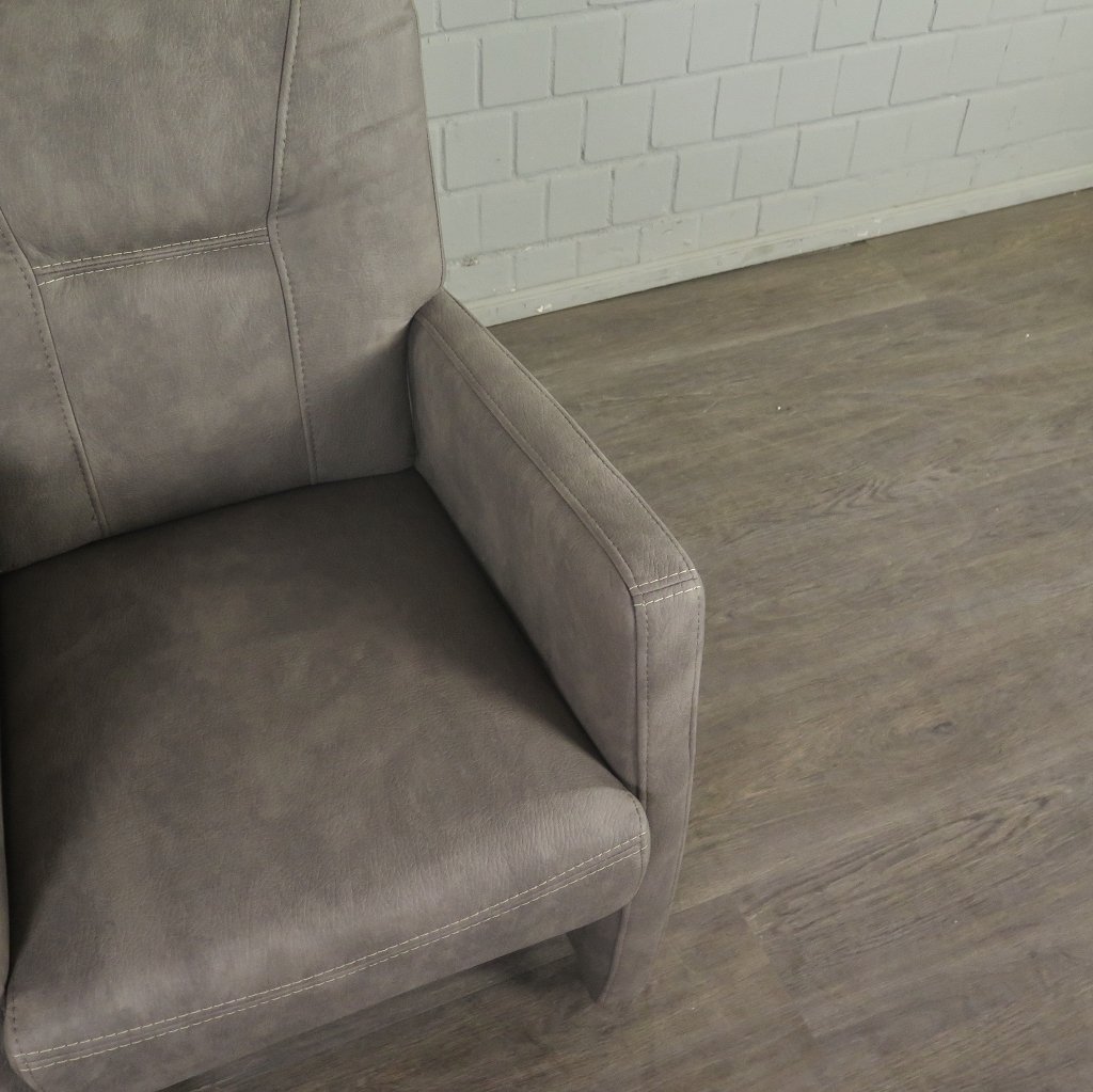Stuhl / Sessel auf Rollen Taupe